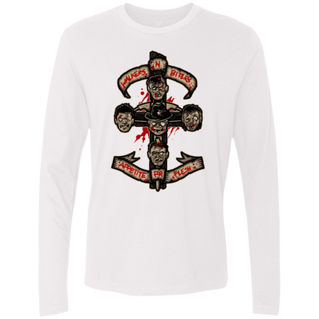 T-Shirts White / Small APPETITE FOR FLESH Men's Premium Long Sleeve