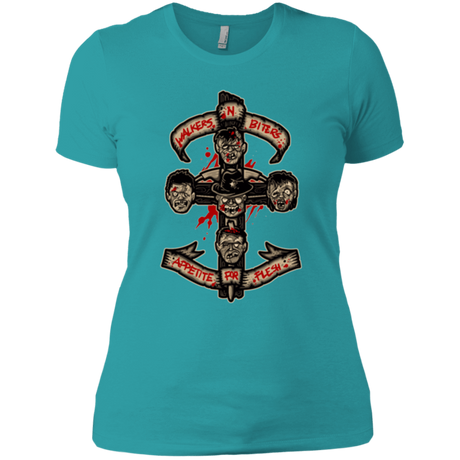 T-Shirts Tahiti Blue / X-Small APPETITE FOR FLESH Women's Premium T-Shirt