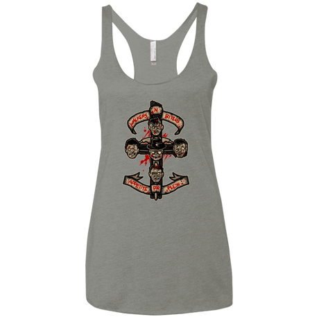 T-Shirts Venetian Grey / X-Small APPETITE FOR FLESH Women's Triblend Racerback Tank