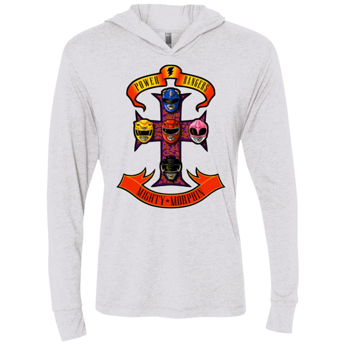 T-Shirts Heather White / X-Small Appetite for Morphin Triblend Long Sleeve Hoodie Tee