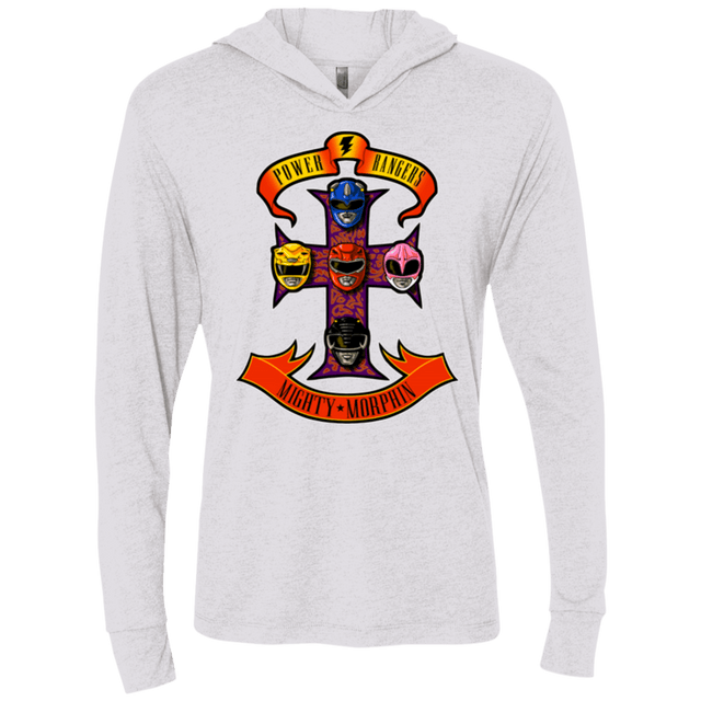 T-Shirts Heather White / X-Small Appetite for Morphin Triblend Long Sleeve Hoodie Tee