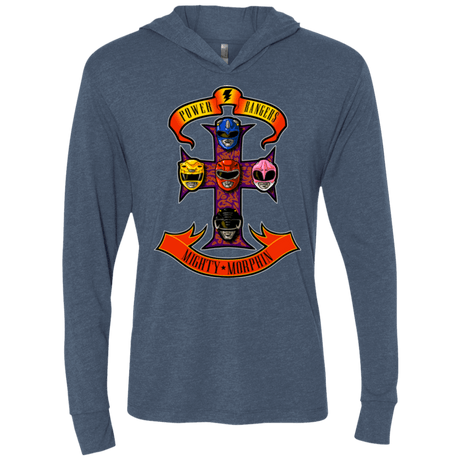 T-Shirts Indigo / X-Small Appetite for Morphin Triblend Long Sleeve Hoodie Tee