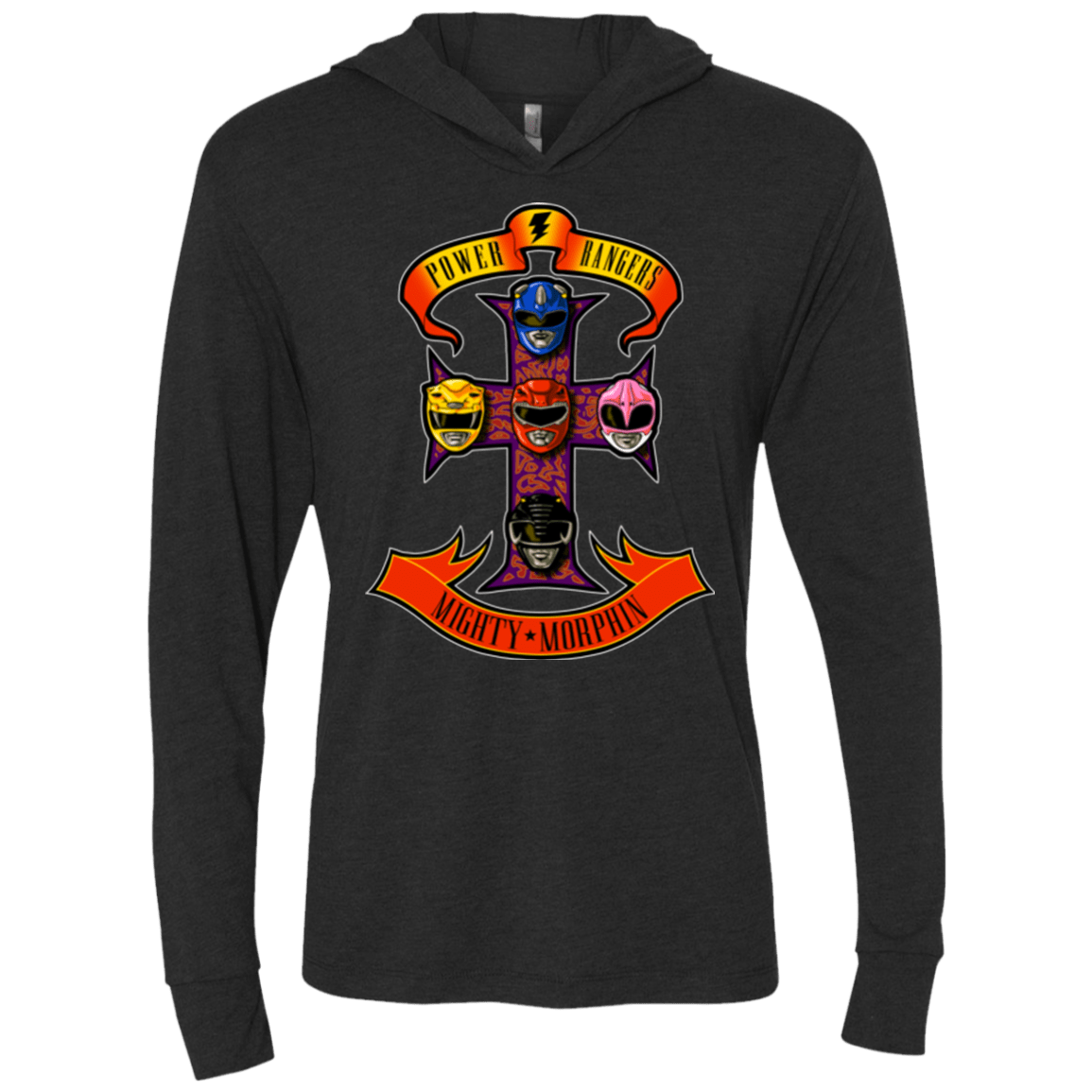T-Shirts Vintage Black / X-Small Appetite for Morphin Triblend Long Sleeve Hoodie Tee
