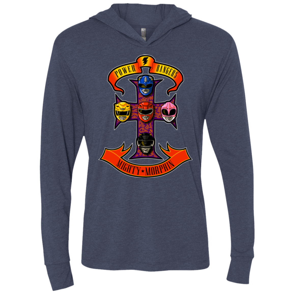 T-Shirts Vintage Navy / X-Small Appetite for Morphin Triblend Long Sleeve Hoodie Tee