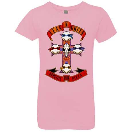 T-Shirts Light Pink / YXS APPETITE FOR PIZZA Girls Premium T-Shirt