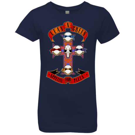T-Shirts Midnight Navy / YXS APPETITE FOR PIZZA Girls Premium T-Shirt