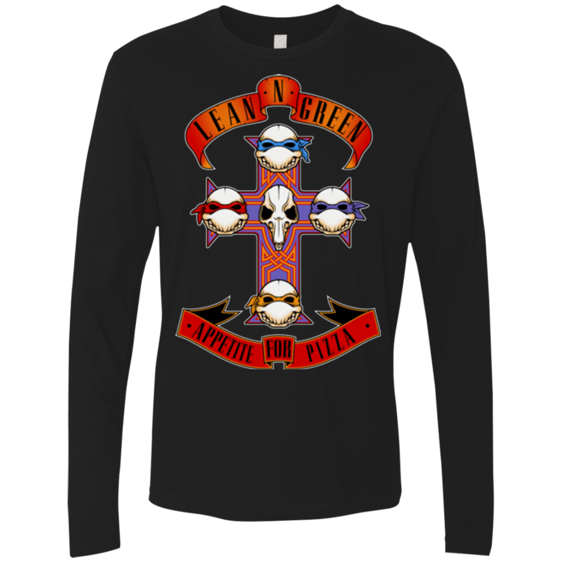 T-Shirts Black / Small APPETITE FOR PIZZA Men's Premium Long Sleeve