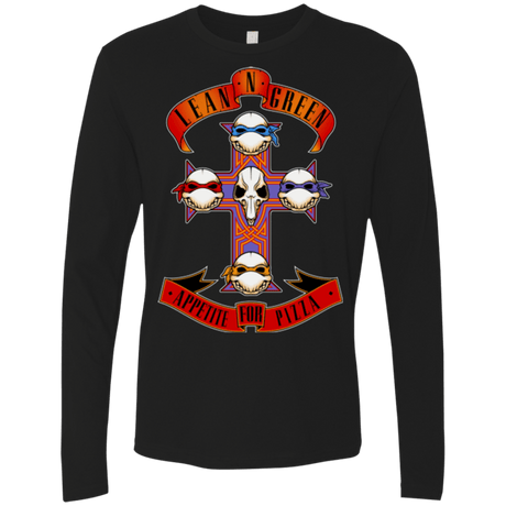 T-Shirts Black / Small APPETITE FOR PIZZA Men's Premium Long Sleeve