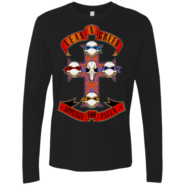 T-Shirts Black / Small APPETITE FOR PIZZA Men's Premium Long Sleeve