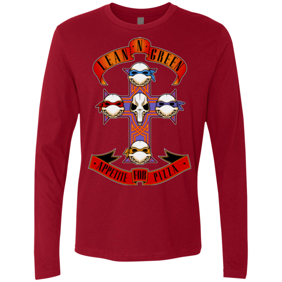 T-Shirts Cardinal / Small APPETITE FOR PIZZA Men's Premium Long Sleeve