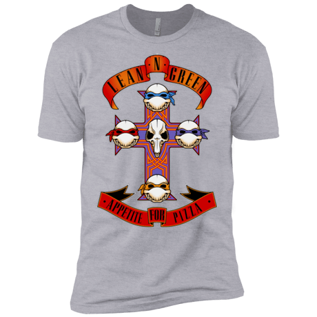 T-Shirts Heather Grey / X-Small APPETITE FOR PIZZA Men's Premium T-Shirt