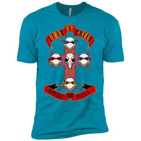 T-Shirts Turquoise / X-Small APPETITE FOR PIZZA Men's Premium T-Shirt