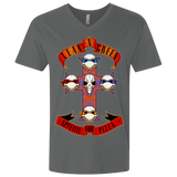 T-Shirts Heavy Metal / X-Small APPETITE FOR PIZZA Men's Premium V-Neck
