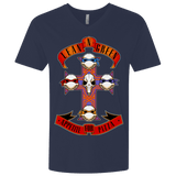 T-Shirts Midnight Navy / X-Small APPETITE FOR PIZZA Men's Premium V-Neck