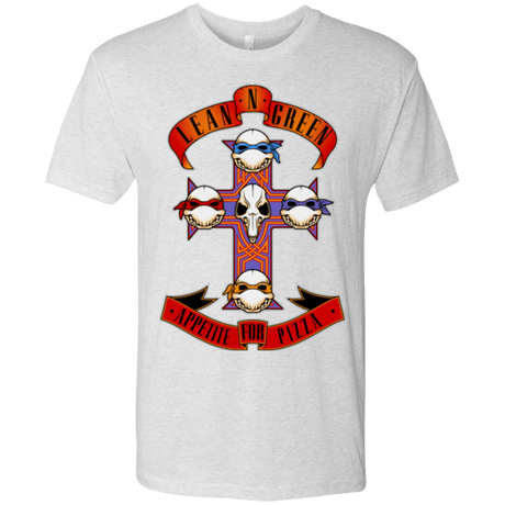 T-Shirts Heather White / Small APPETITE FOR PIZZA Men's Triblend T-Shirt