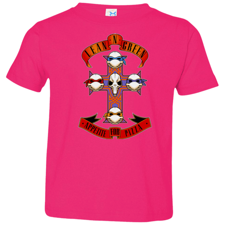 T-Shirts Hot Pink / 2T APPETITE FOR PIZZA Toddler Premium T-Shirt