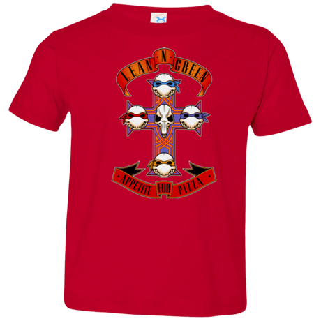 T-Shirts Red / 2T APPETITE FOR PIZZA Toddler Premium T-Shirt