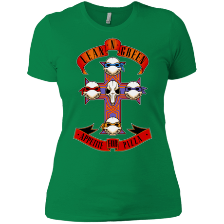 T-Shirts Kelly Green / X-Small APPETITE FOR PIZZA Women's Premium T-Shirt
