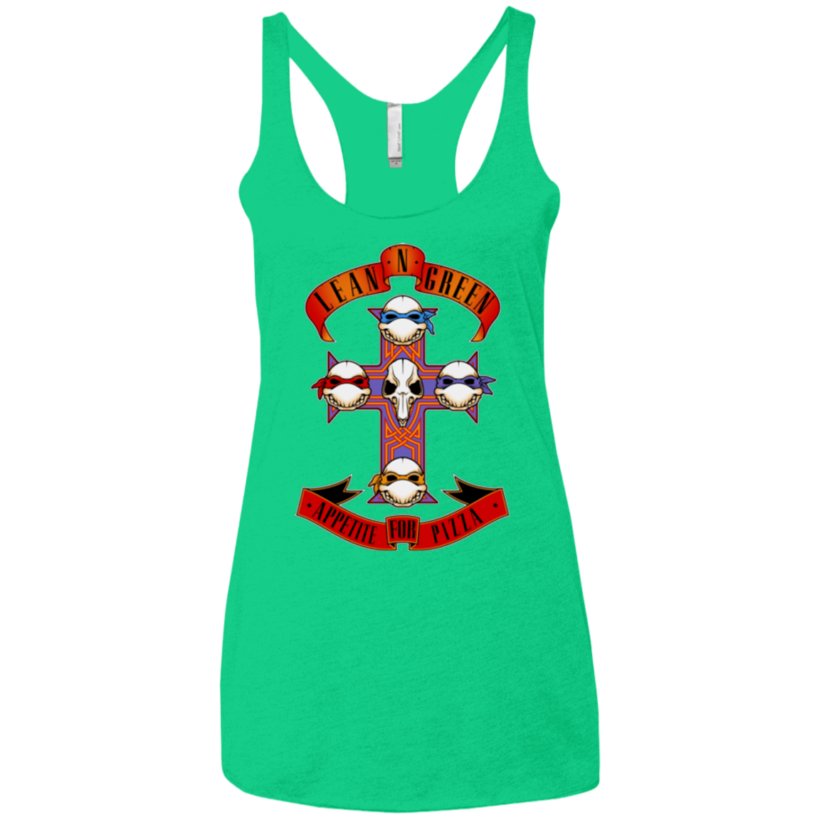 T-Shirts Envy / X-Small APPETITE FOR PIZZA Women's Triblend Racerback Tank