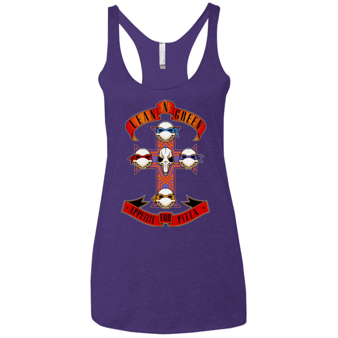T-Shirts Purple / X-Small APPETITE FOR PIZZA Women's Triblend Racerback Tank