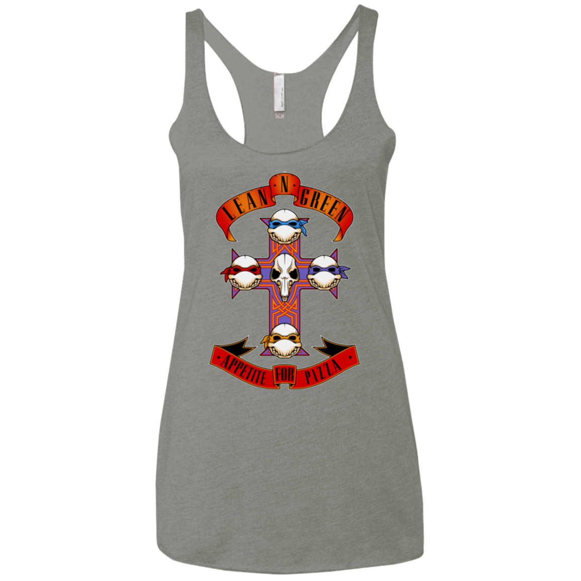 T-Shirts Venetian Grey / X-Small APPETITE FOR PIZZA Women's Triblend Racerback Tank