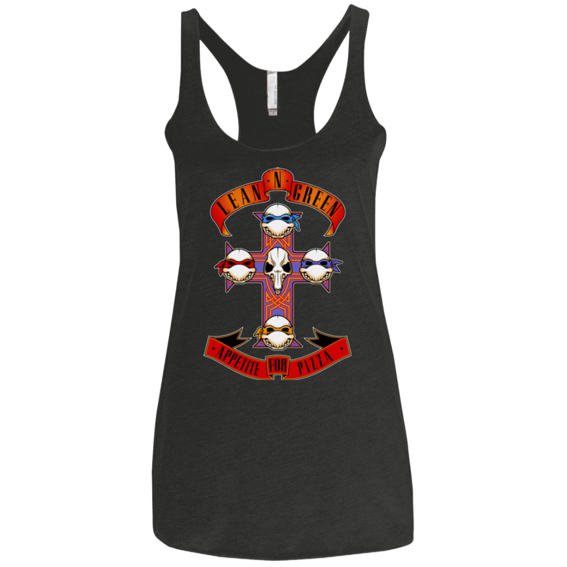 T-Shirts Vintage Black / X-Small APPETITE FOR PIZZA Women's Triblend Racerback Tank