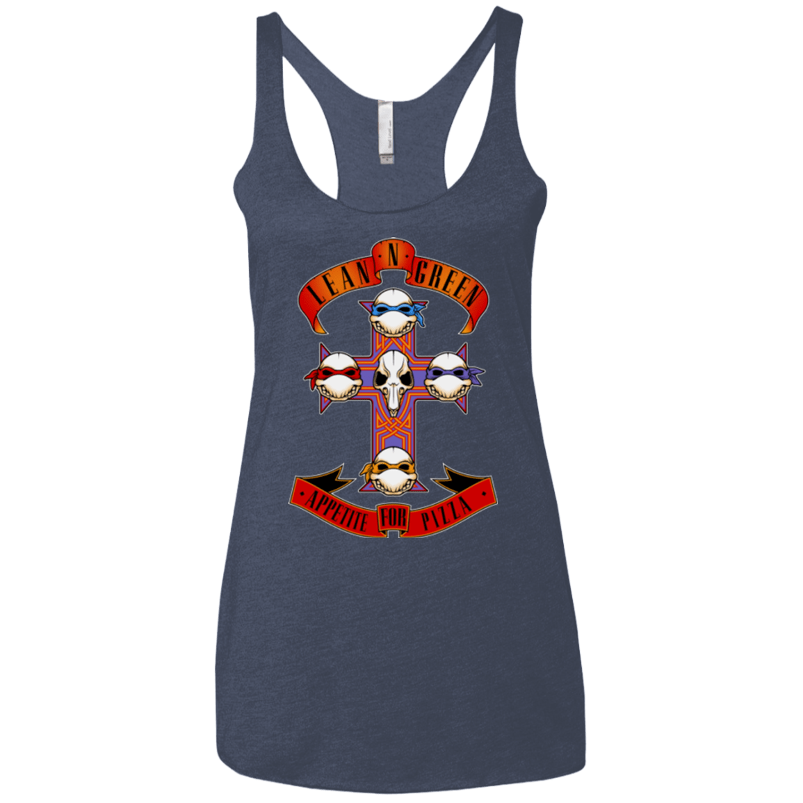 T-Shirts Vintage Navy / X-Small APPETITE FOR PIZZA Women's Triblend Racerback Tank
