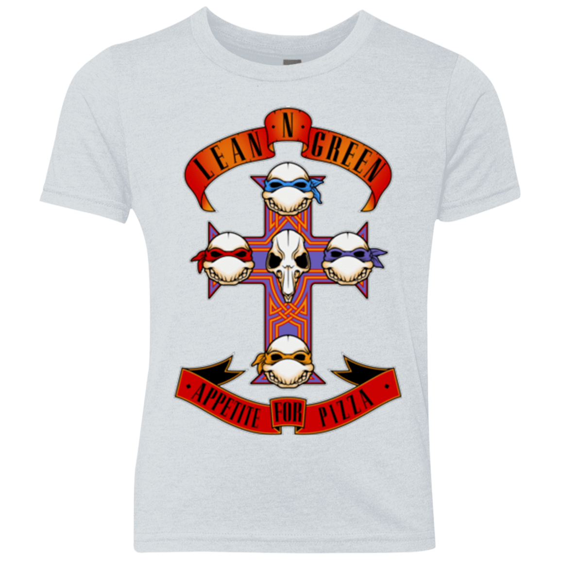 T-Shirts Heather White / YXS APPETITE FOR PIZZA Youth Triblend T-Shirt