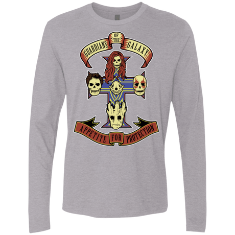 T-Shirts Heather Grey / Small Appetite for Protection Men's Premium Long Sleeve