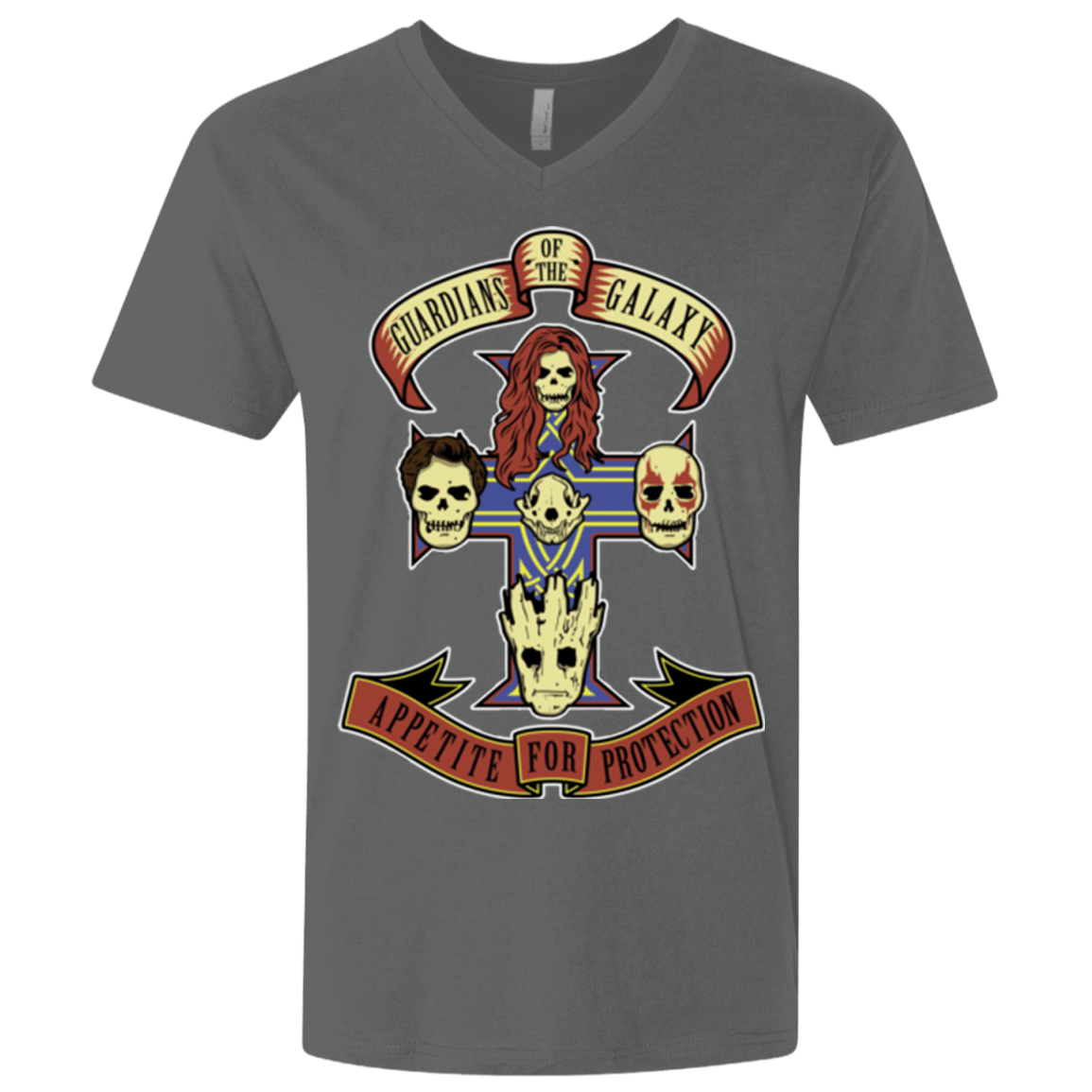 T-Shirts Heavy Metal / X-Small Appetite for Protection Men's Premium V-Neck