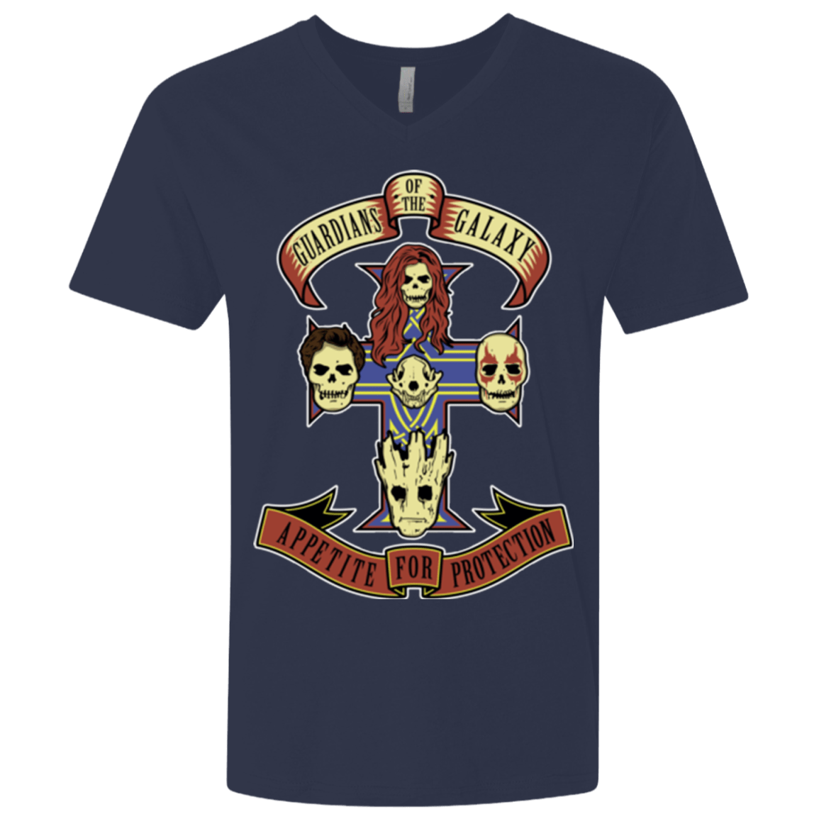 T-Shirts Midnight Navy / X-Small Appetite for Protection Men's Premium V-Neck