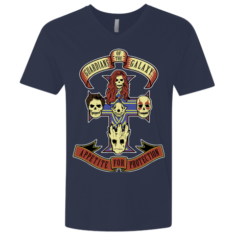 T-Shirts Midnight Navy / X-Small Appetite for Protection Men's Premium V-Neck