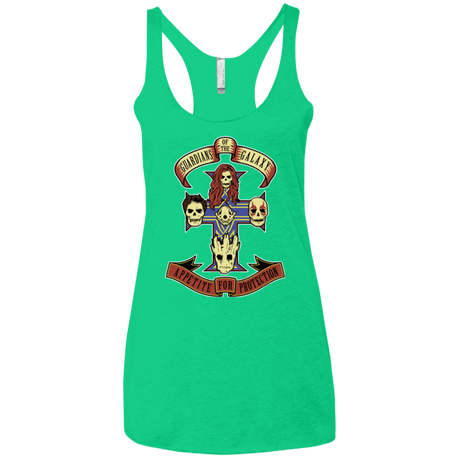 T-Shirts Envy / X-Small Appetite for Protection Women's Triblend Racerback Tank