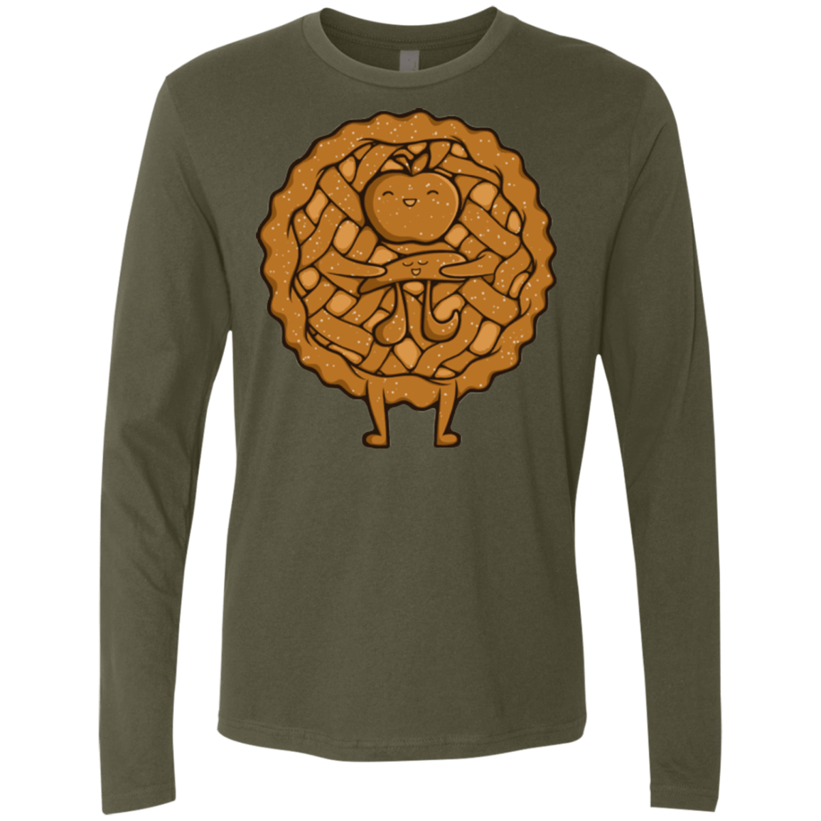 T-Shirts Military Green / Small Apple Pie Men's Premium Long Sleeve