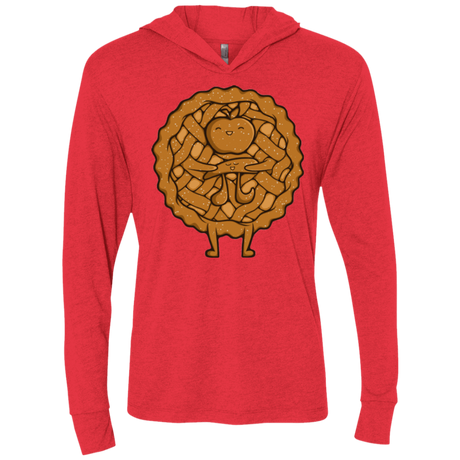 T-Shirts Vintage Red / X-Small Apple Pie Triblend Long Sleeve Hoodie Tee