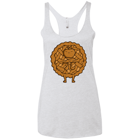 T-Shirts Heather White / X-Small Apple Pie Women's Triblend Racerback Tank
