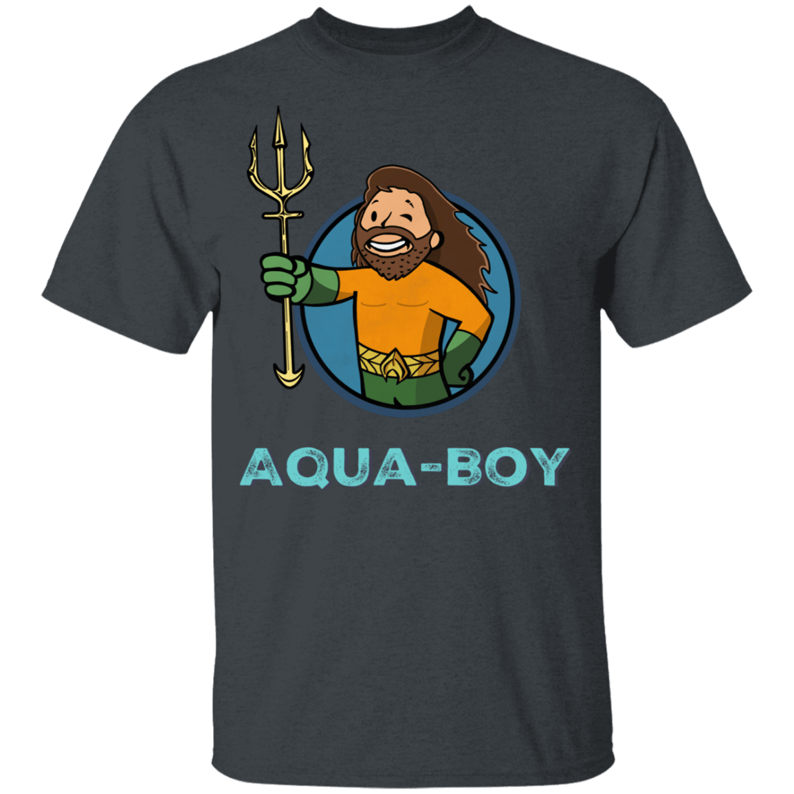 T-Shirts Dark Heather / YXS Aqua Boy Youth T-Shirt