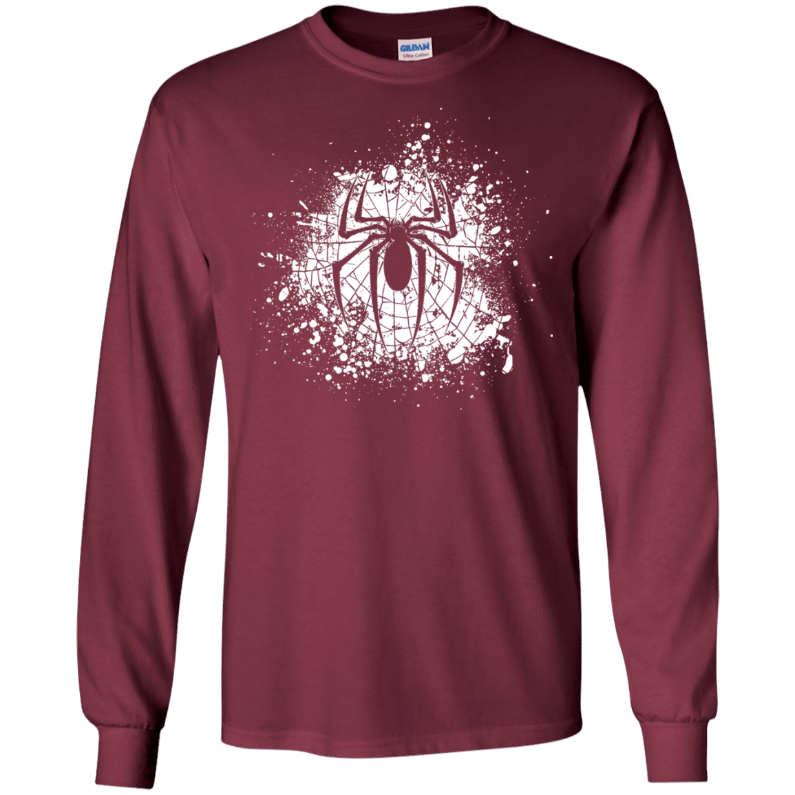 T-Shirts Maroon / S Arachnophobia Men's Long Sleeve T-Shirt