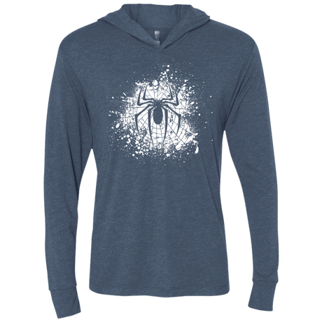 T-Shirts Indigo / X-Small Arachnophobia Triblend Long Sleeve Hoodie Tee