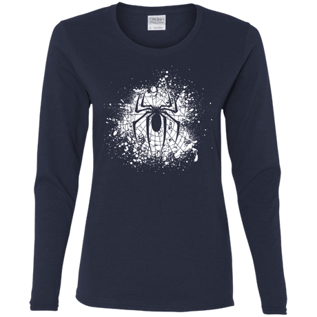 T-Shirts Navy / S Arachnophobia Women's Long Sleeve T-Shirt