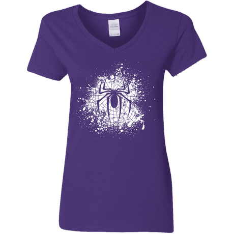 T-Shirts Purple / S Arachnophobia Women's V-Neck T-Shirt