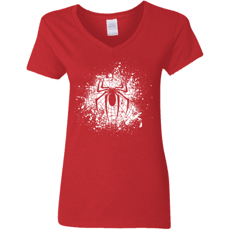 T-Shirts Red / S Arachnophobia Women's V-Neck T-Shirt