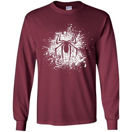 T-Shirts Maroon / YS Arachnophobia Youth Long Sleeve T-Shirt