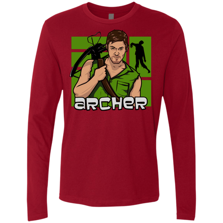 T-Shirts Cardinal / Small Archer Men's Premium Long Sleeve