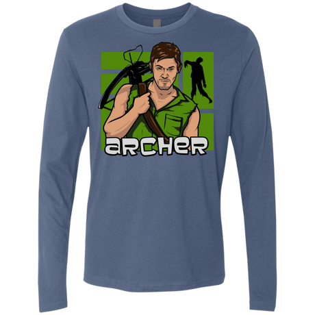 T-Shirts Indigo / Small Archer Men's Premium Long Sleeve