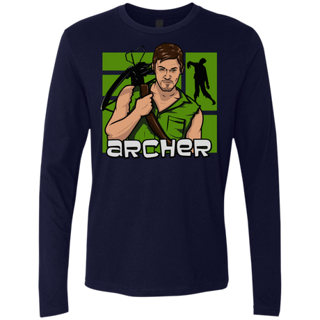 T-Shirts Midnight Navy / Small Archer Men's Premium Long Sleeve