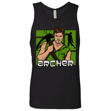 T-Shirts Black / Small Archer Men's Premium Tank Top