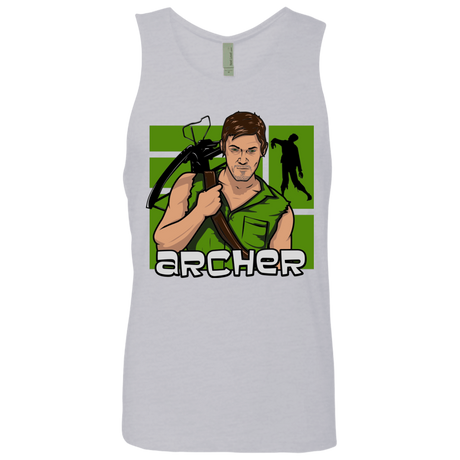 T-Shirts Heather Grey / Small Archer Men's Premium Tank Top