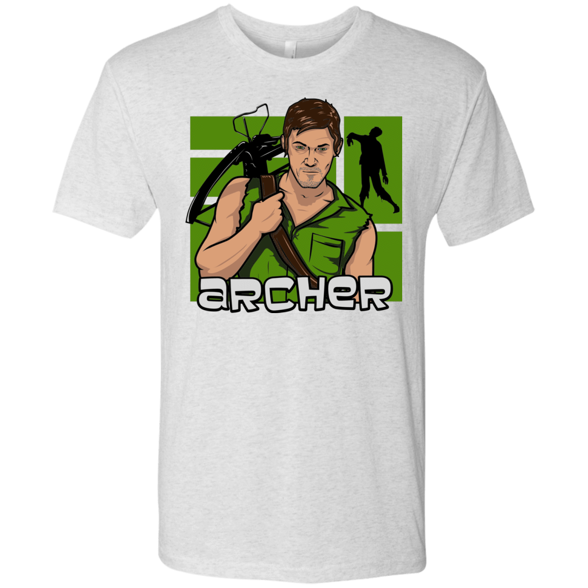 T-Shirts Heather White / Small Archer Men's Triblend T-Shirt