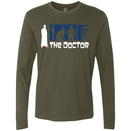 T-Shirts Military Green / Small Archer the Doctor Men's Premium Long Sleeve